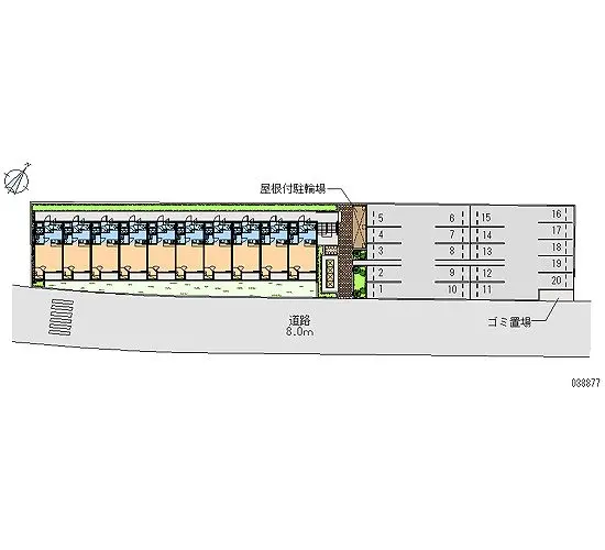 ★手数料０円★泉大津市我孫子　月極駐車場（LP）